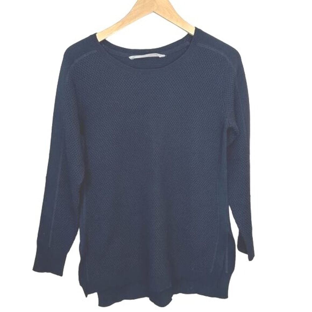 Athleta Navy Crewneck Knit Sweater